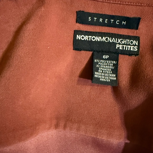 Norton McNaughton Women's Rust Blazer Jacket Size 6P - Picture 8 of 12